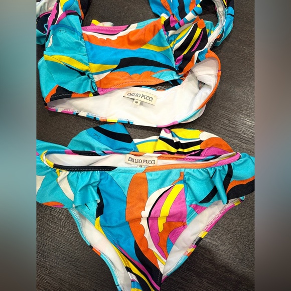 Emilio Pucci Girls Swimsuit Bikini 12 Two piece Set - Picture 3 of 4